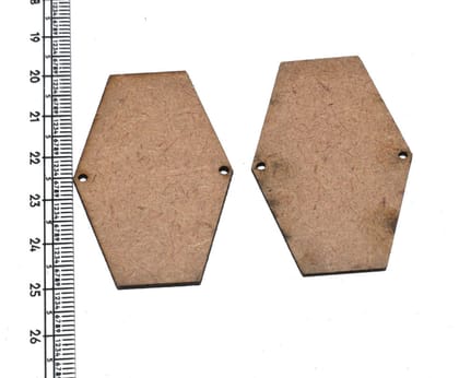 MDF Base use for jewellery making. (34X50 MM), WERR-028-1 Packet of 100 Pieces / 34X50 MM