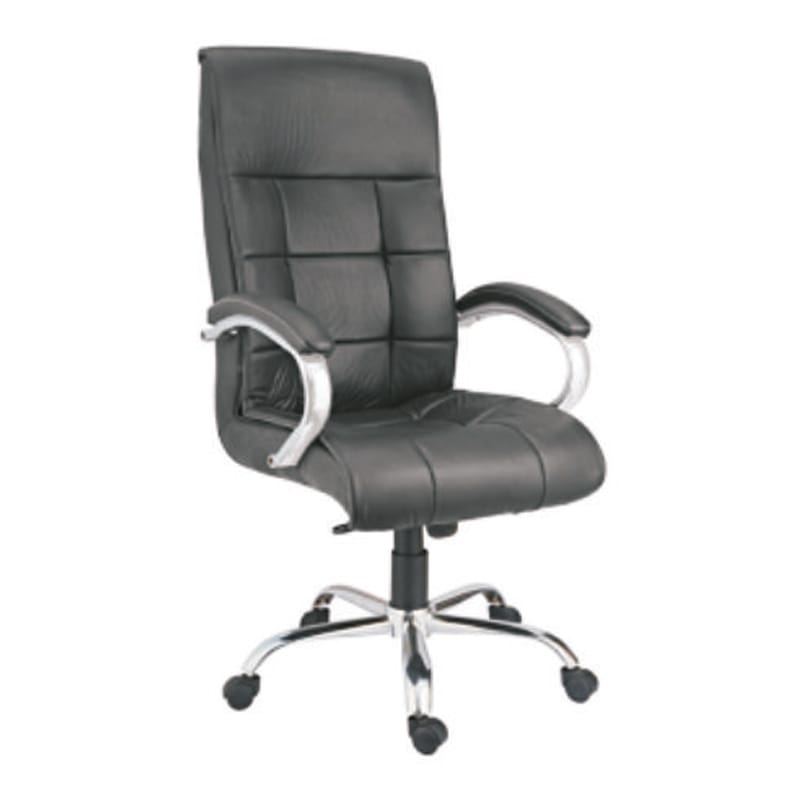 Next to Boss - Leatherette Revolving Chair With Cushioned Handle & Metal Base (CS-L17-HB)