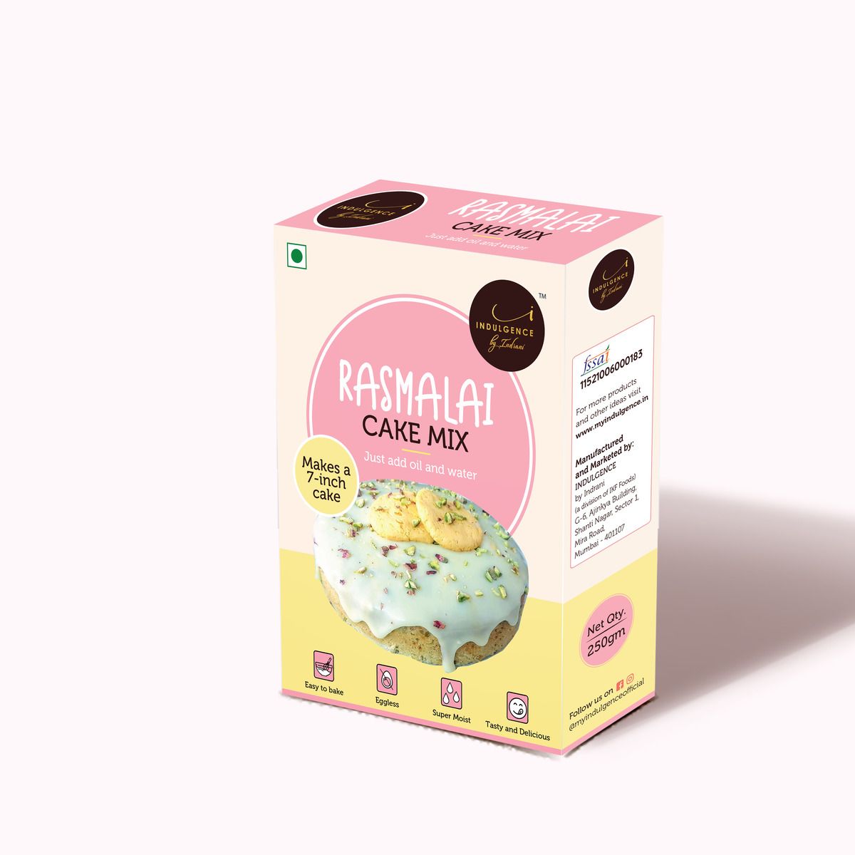 INDULGENCE Rasmalai Cake Mix 250 gms