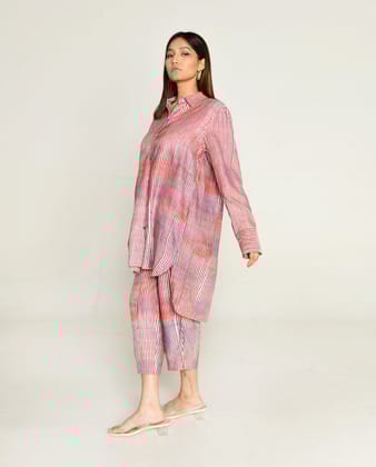 Plosky Cloud Shirt With Culottes-XS