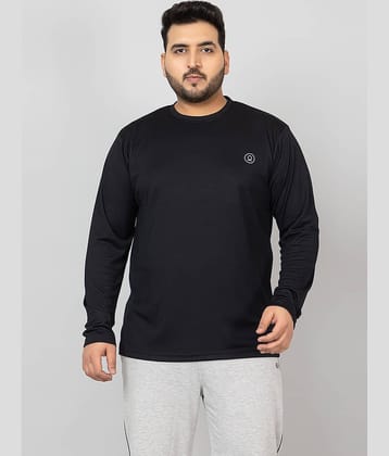 Chkokko Pack of 1 Polyester Regular Fit Men's T-Shirt ( Black )