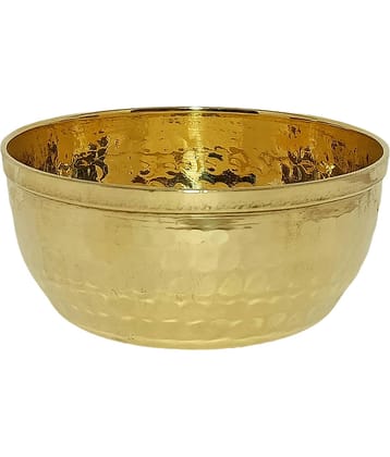 A & H ENTERPRISES - Hammered Katori /Sabzi Bowl Brass Cereal Bowl 200 mL ( Set of 1 )