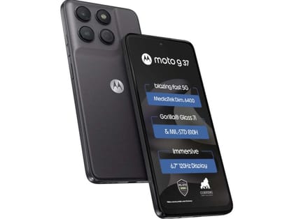 Motorola G37 5G Smartphone, 4GB RAM, 64GB Storage - Pantone Impenetrable