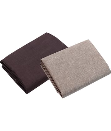 KUNDAN SULZ GWALIOR Multi Cotton Blend Unstitched Shirts & Trousers 1 Pant & 1 Shirt Pc For Men's