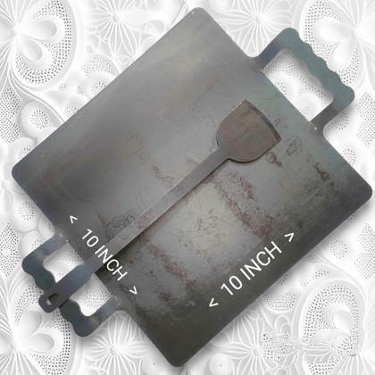 NAAYAGI - SQUARE TAWA - PURE IRON MADE for dosa, roti, DOUBLE HANDLE