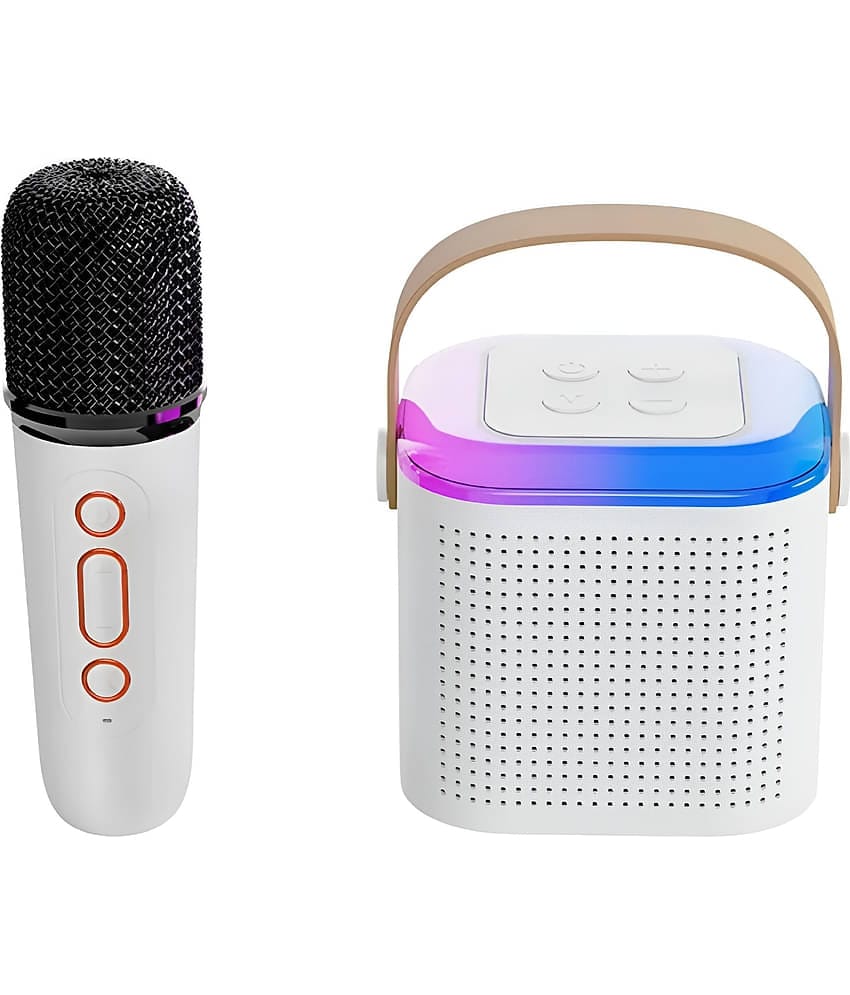 COREGENIX Karaoke Y1 10 W Bluetooth Speaker Bluetooth V 5.3 with USB,SD card Slot,Aux,3D Bass Playback Time 10 hrs Assorted