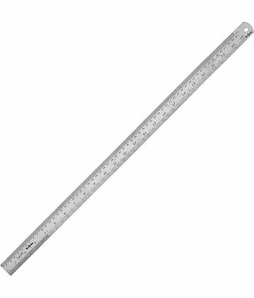 Jyoti Ruler/Scale - Royale (1 Piece of Size 60cm of Stainless Steel) Imperial & Metric Measurements, Double Sided, Straight Edges, Measuring Tool for Architects, Engineers, and Students - Pack of 1