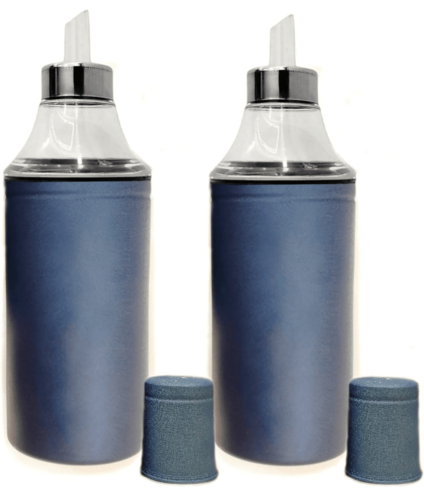ATROCK Steel Dark Blue Oil Container ( Set of 2 )