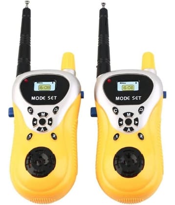 Walky Talky Toys for Kids  3-12 Year Old Boys Girls, Up to 20 Meter Outdoor Range Yellow