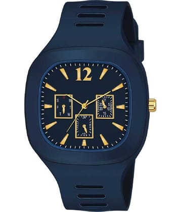Renaissance Traders - Blue PU Analog Men's Watch