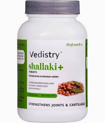 Vedistry Shallaki+ Tablets Joint & Bone Health 60 Tabs (Pack Of 1)
