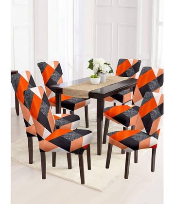 Cortina - 1 Seater Polyester Chair Cover ( Pack of 4 )