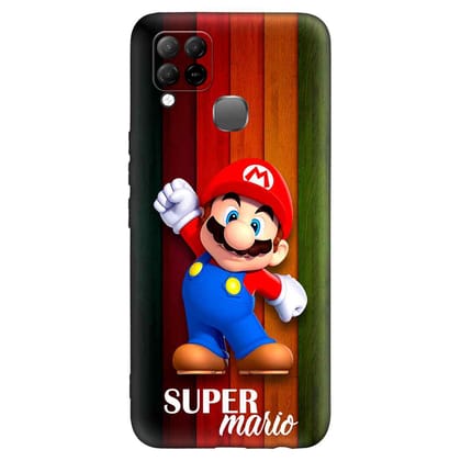 Illustrator Super Mario HOT 10S Premium Embossed Mobile cover