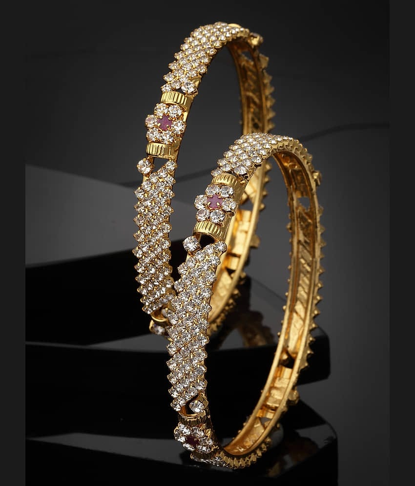 Sukkhi White Bangle Set ( Pack of 2 )