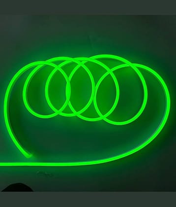 DAYBETTER Resin 5 meter Neon Rope Led Strip Light Pendant Green - Pack of 1