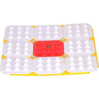 KESAR ZEMS Specially Designed 9 Pyramid Vaastu Sleep Polypropylene Yantra For Success In Health (19 x 19 x 1 Cm)