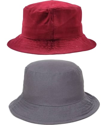 Zacharias - Multi Color Cotton Men's Hat ( Pack of 2 )