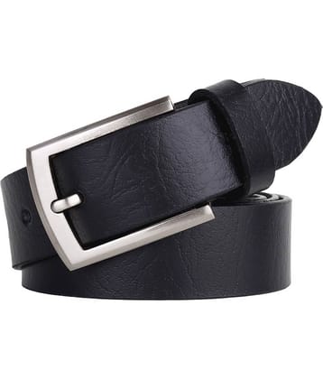 SUNSHOPPING - Black 100% Leather Men's Formal Belt ( Pack of 1 )