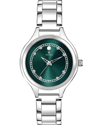 EDINARO - Silver Stainless Steel Analog Womens Watch