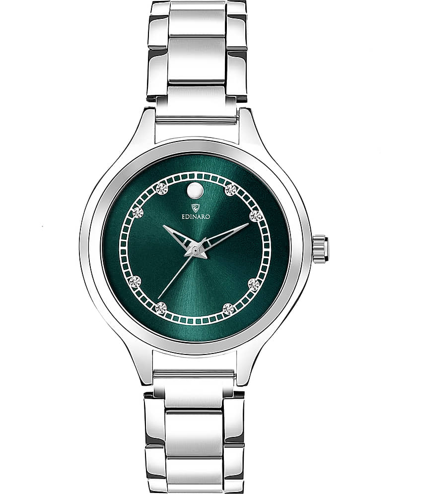 EDINARO - Silver Stainless Steel Analog Womens Watch
