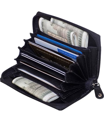 Style 98 Leather Solid Men's Short Wallet With More Than 10 Slots For Card ( Black , Pack of 1 )