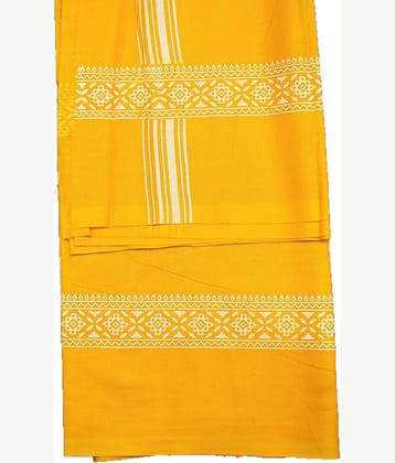 Shyam Handloom Pack of 1 Cotton Below 300 -GSM Bath Towel ( Yellow )
