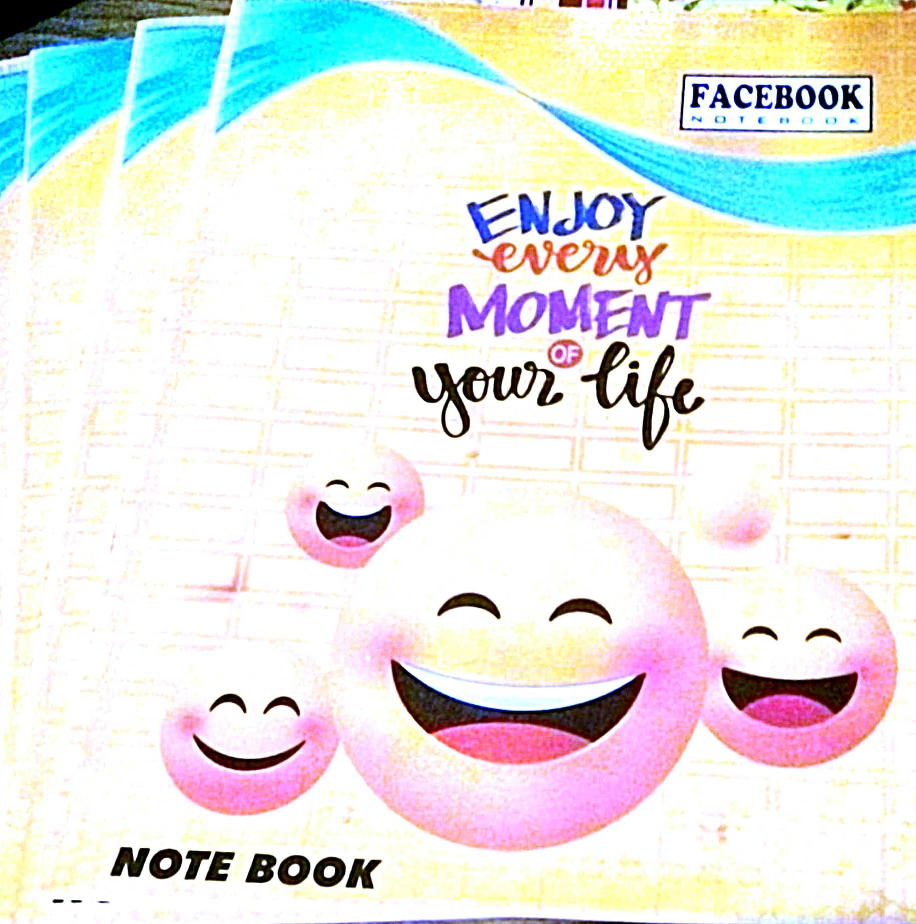 Facebook Notebook | Simple line Ruled Note Book | (24 X18 cm) Pages for Homework (Pack of 4)