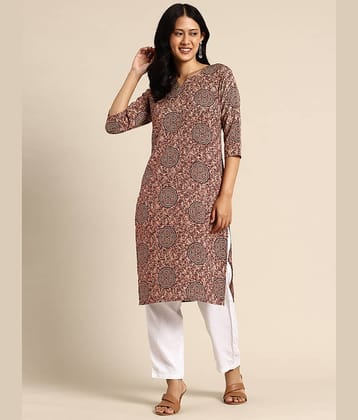 KETAKI FASHION Pack of 1 Crepe Printed Straight Women's Kurti - ( Multicolor )