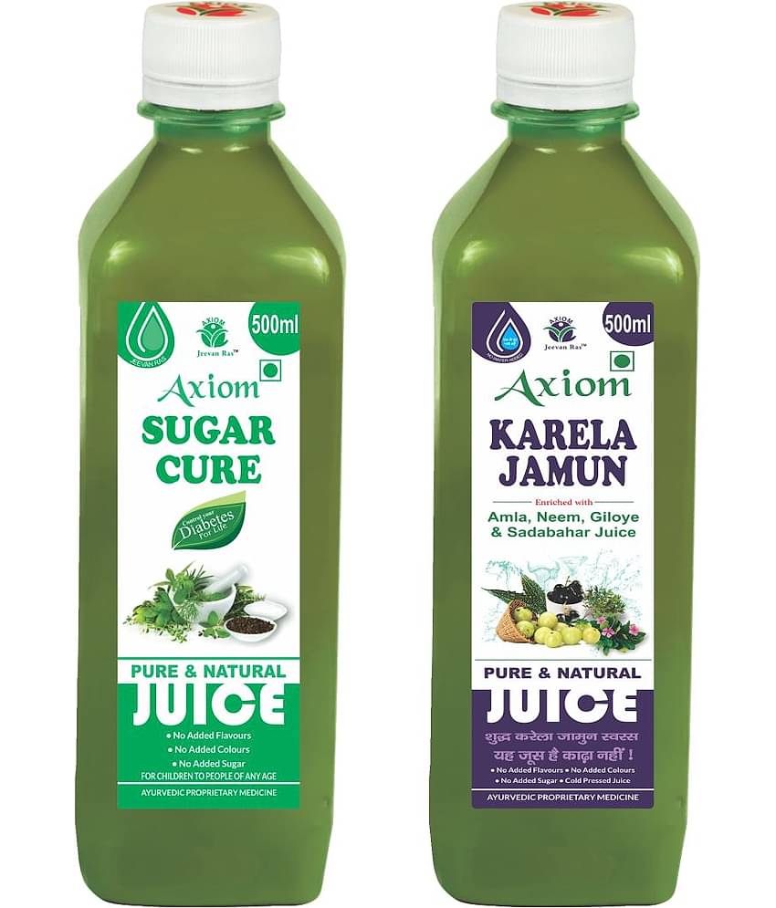 Axion Karela Jamun Swaras 500Ml + Sugar Cure 500Ml Maintaining Blood Sugar Levels