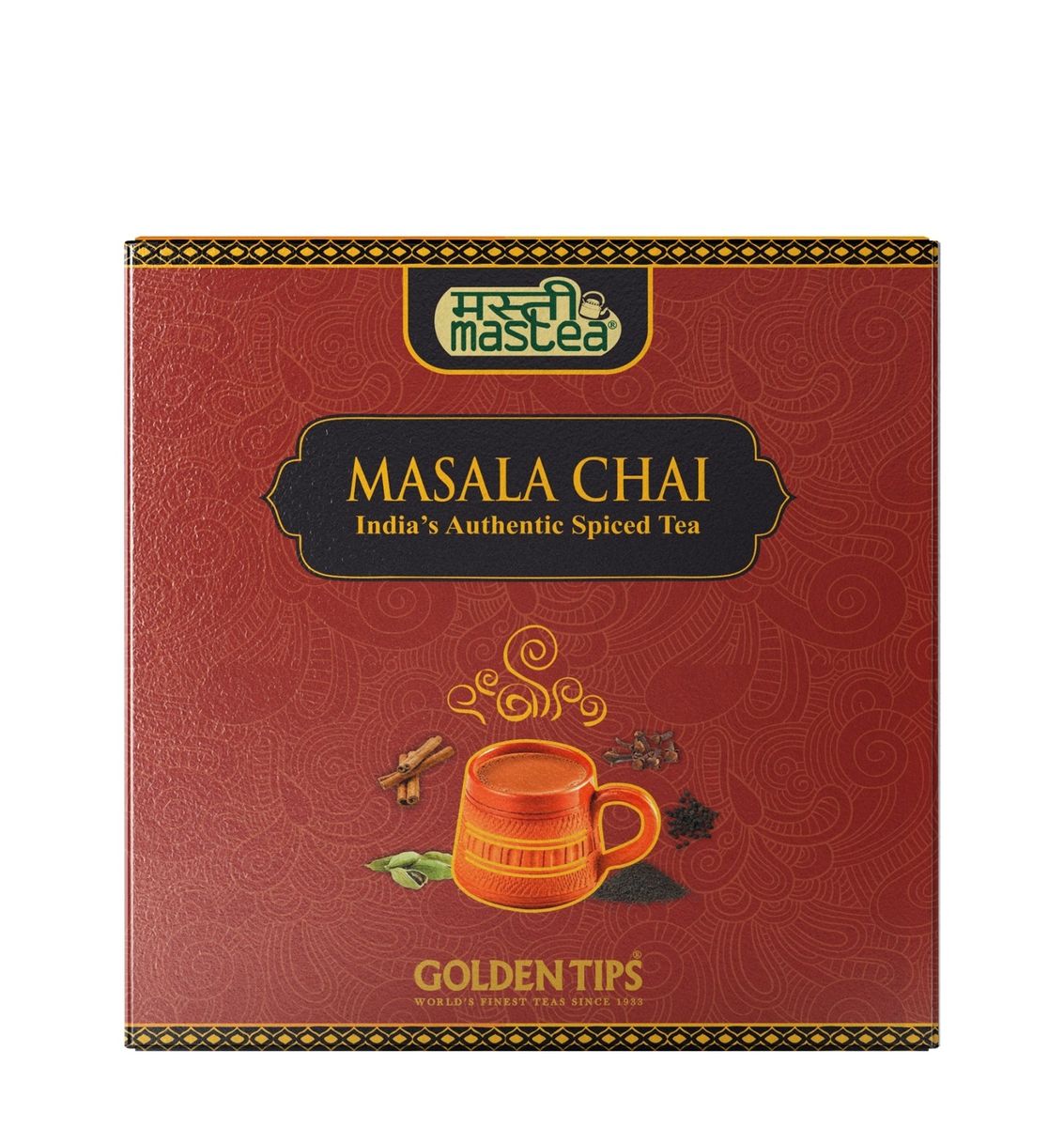 Golden Tips Masala Chai India's Authentic Spiced Tea - Value Pack (100 gram)