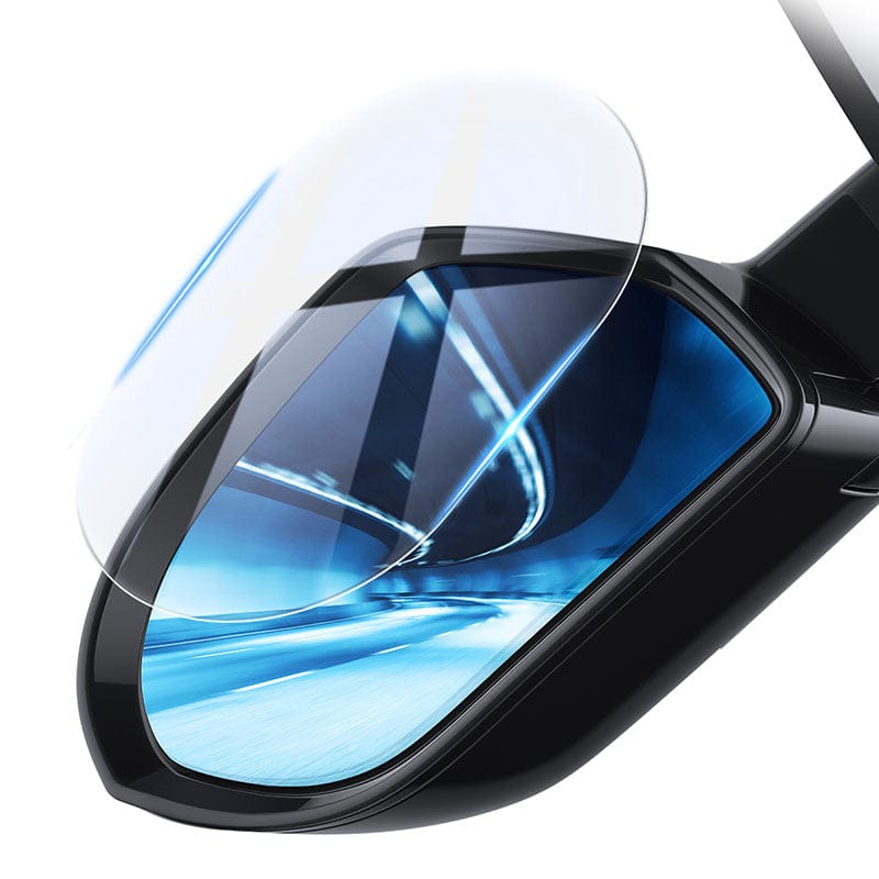 Baseus 0.15mm Rainproof Film for Car Rear-View Mirror (Oval 2 pcs/pack 135*95mm)Transparent-SGFY-C02