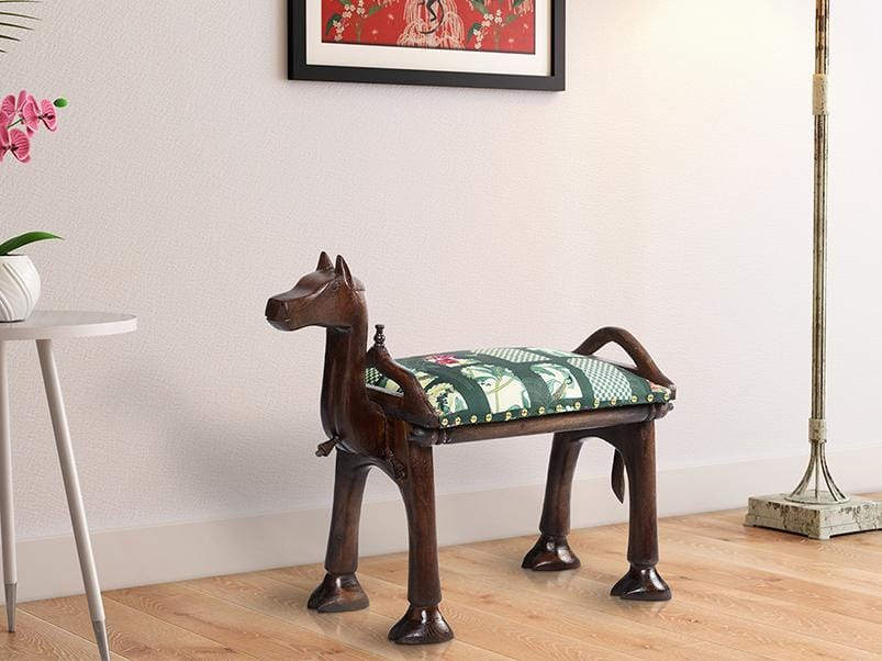 India Circus Signature Windows Camel Pouffe (By Krsnaa Mehta)