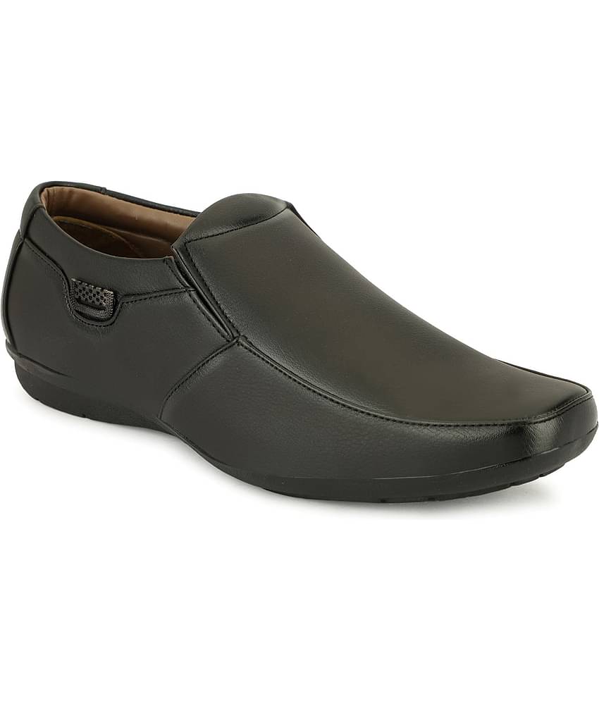 MARKRANGE - Black Men's Slip On Formal Shoes