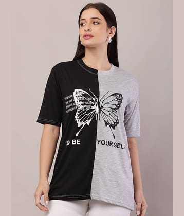 risemax Women Cotton Blend Printed Regular Fit Round Neck T-Shirt ( Multicolor )