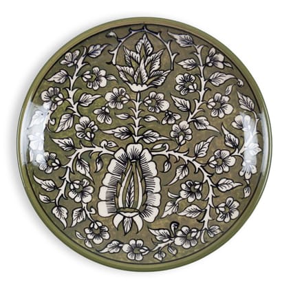 Hand Painted Ceramic Plate - 10"