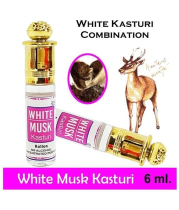 INDRA SUGANDH BHANDAR Attar White Musk|Kasturi 6ml Rollon Pack