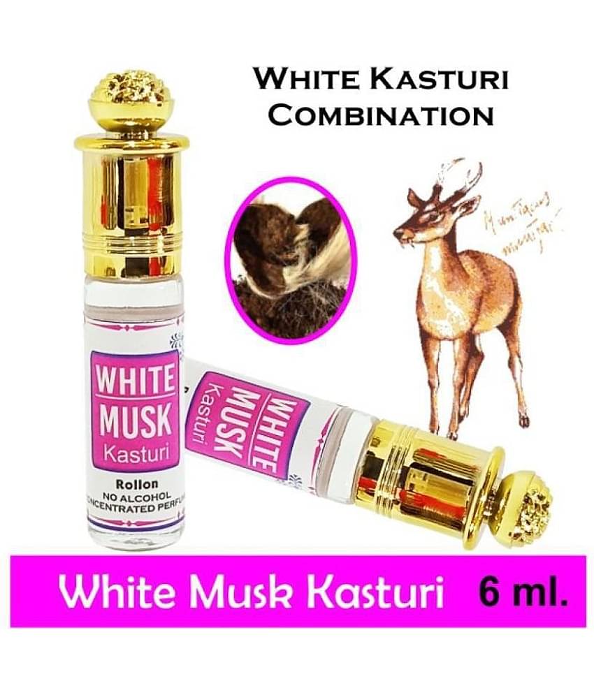 INDRA SUGANDH BHANDAR Attar White Musk|Kasturi 6ml Rollon Pack