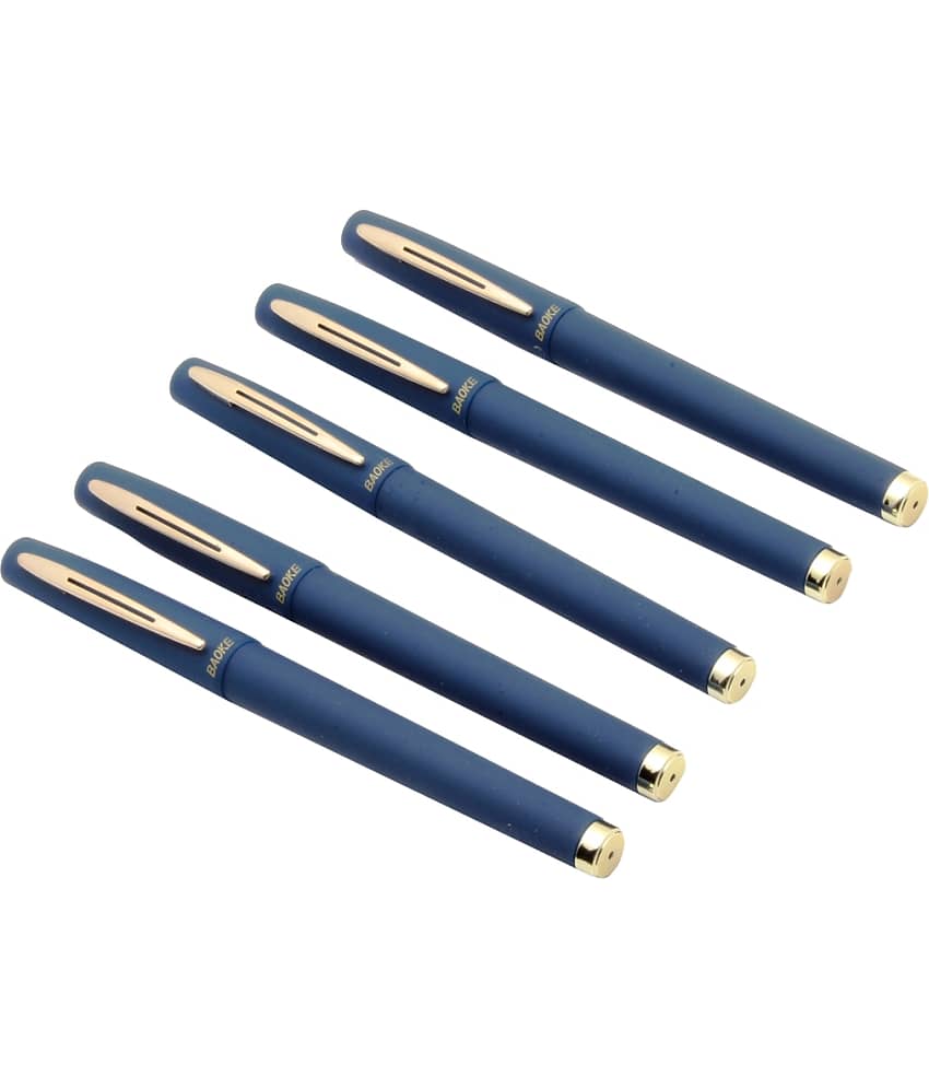 Srpc Baoke 0.1 mm Smooth Gel Ink Roller ball Pen (Blue,0.1 mm)