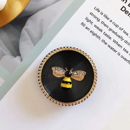 Circle Charm Pop Socket-Black Bee