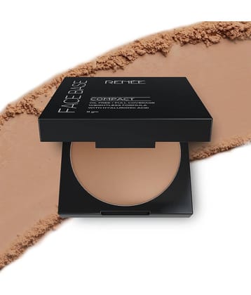 RENEE Face Base Compact Cashew Beige Smooth Finish & Long-lasting Coverage, (Beige,9g)
