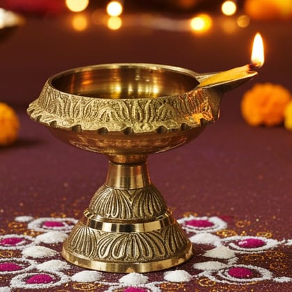 Brass Stand Kuber Deepak No. 2 (ZMAS194 D)