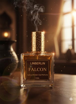 LinBerlin Arabian Oud Perfume : Falcon | Long Lasting Oud Perfume for Men and Women | Luxury Arabic Scent | 50ml