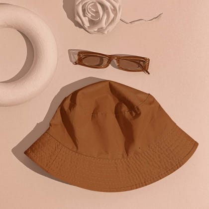 Unisex Rust Classy Bucket Hat-100% Cotton / Classic