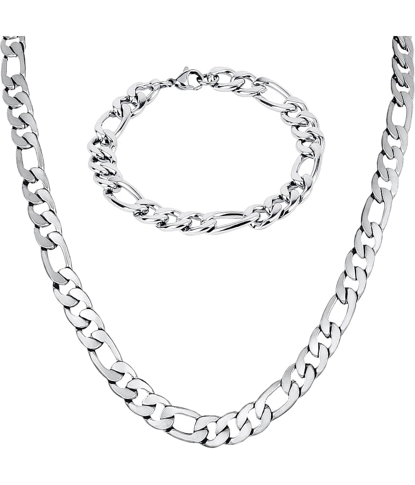 FASHION FRILL - Silver Plated Chain ( Pack of 2 )