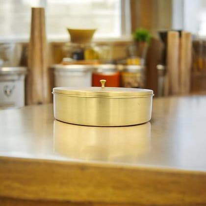 Brass Spice Box with 7 Compartments Brass Spice Box with 7 Compartments