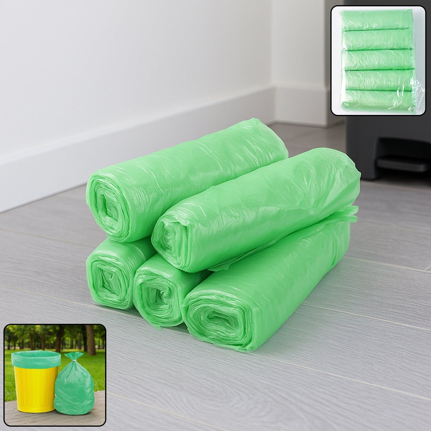 Multipurpose Strong Garbage Bags Roll (45x50cm / 5 Pc)