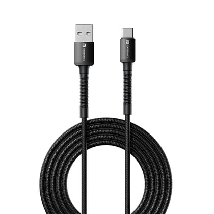 Portronics Konnect X Usb To Type C-2M Unbreakable & Durable, Fast Charging & Data Sync, 2 Meter Portable Cable Portronics Konnect X Usb To Type C-2M Unbreakable & Durable, Fast Charging & Data Sync, 2 Meter Portable Cable
