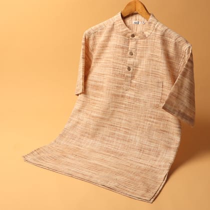 KHADI KURTA SHIRT #10-XS / Half Sleeve