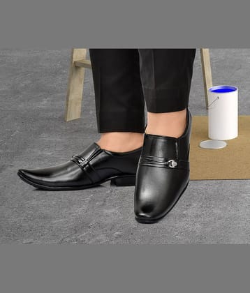 FOGGY Black Men's Mocassin Formal Shoes