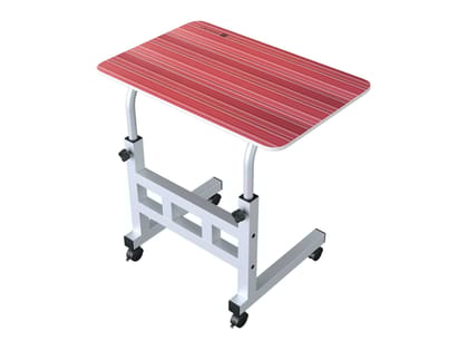 Portronics My Buddy D Height Adjustable, Metal Frame, Easy-to-Clean Tabletop, Safety Wheel Lock, Crimson Red Portronics My Buddy D Height Adjustable, Metal Frame, Easy-to-Clean Tabletop, Safety Wheel Lock, Crimson Red